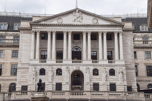 London, UK - August 4 2022: Bank of England exterior view