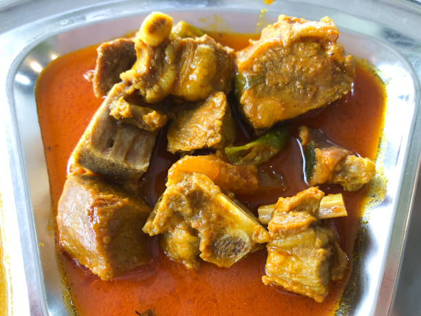 istock Traditional Indian curry lamb close up. 1413662232