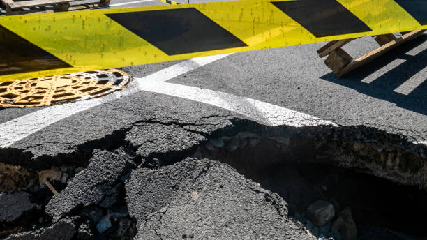 istock Dangerous section of the road 1413663788