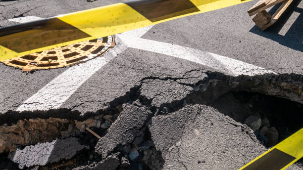 istock Dangerous section of the road 1413663814