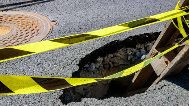 istock Dangerous section of the road 1413663904