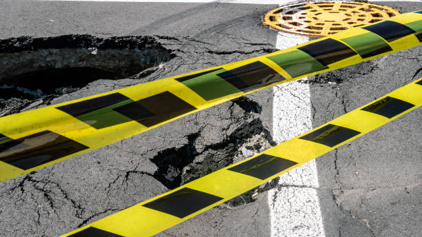 istock Dangerous section of the road 1413663913