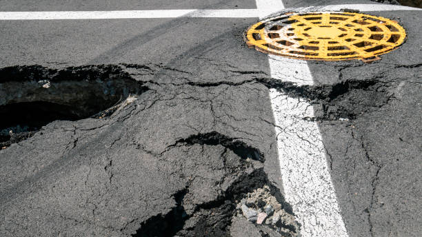 istock Dangerous section of the road 1413663918