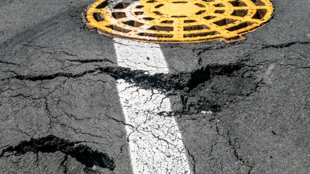 istock Dangerous section of the road 1413663922