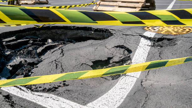istock Dangerous section of the road 1413663948