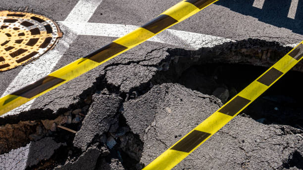 istock Dangerous section of the road 1413664010