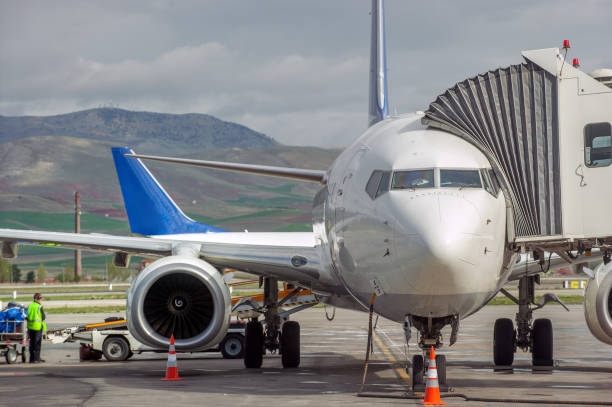 istock Aircraft standby for takeoff 1413671081