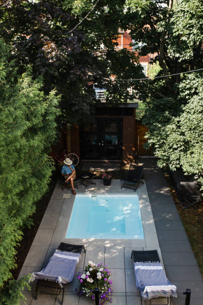istock A man reading in his back yard by the pool 1413672262