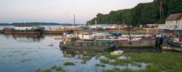 istock Old moorings at Pin Mill in Suffolk 1413682341