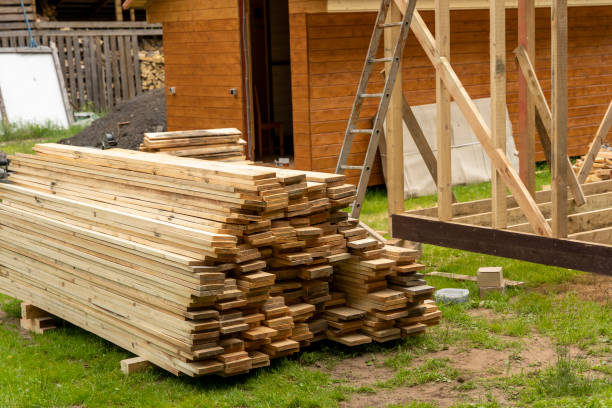 istock construction of a frame house. Timber frame house, new build roof 1413683658