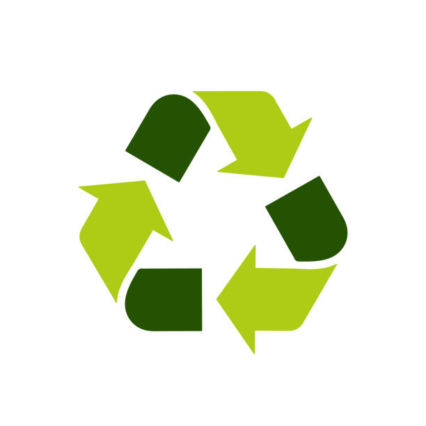 recycable sign, recycle single eco symbol green arrows 3R of the environment, vector icon recycable sign, recycle single eco symbol green arrows 3R of the environment, ecological vector icon recycled material stock illustrations