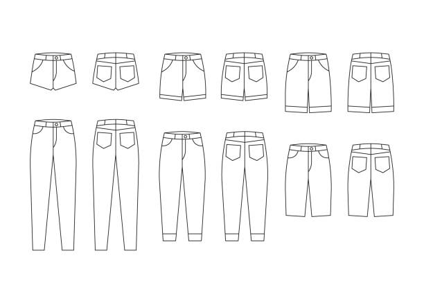 Skinny Jeans Drawings Illustrations, Royalty-Free Vector Graphics ...