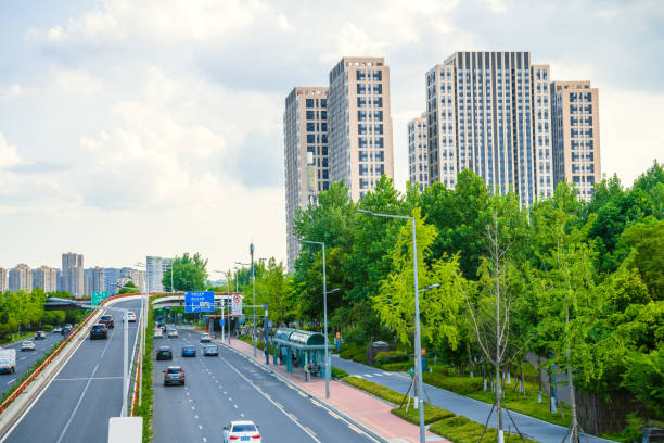 istock Modern urban architecture in Chengdu 1413686788