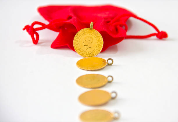 istock Turkish traditional gold coins 1413690361