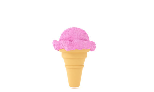 istock 3d render. Ice cream isolated on white background. 3d illustration 1413690516