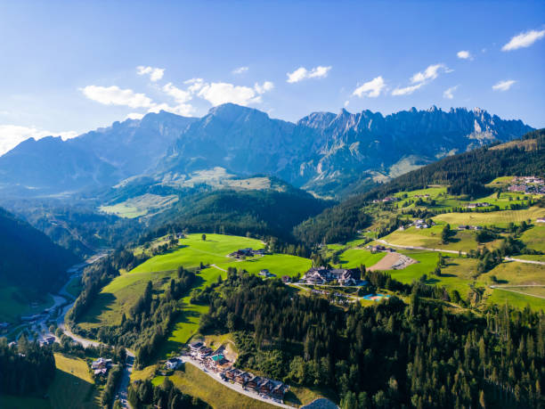 istock Scenic view to Austrian alps in summer 1413691087