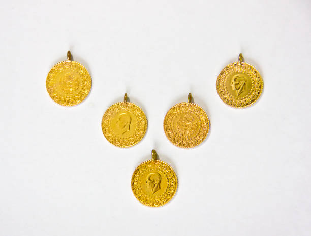 istock Turkish traditional gold coins 1413691142