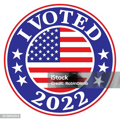 istock I Voted 2022 Label 1413692243