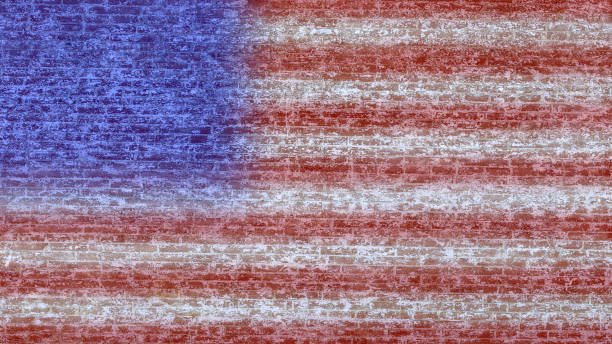 istock American Flag on Brick Wall 1413695969