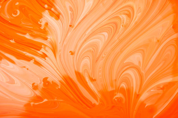 abstract orange latex paint background, 
bright warm texture