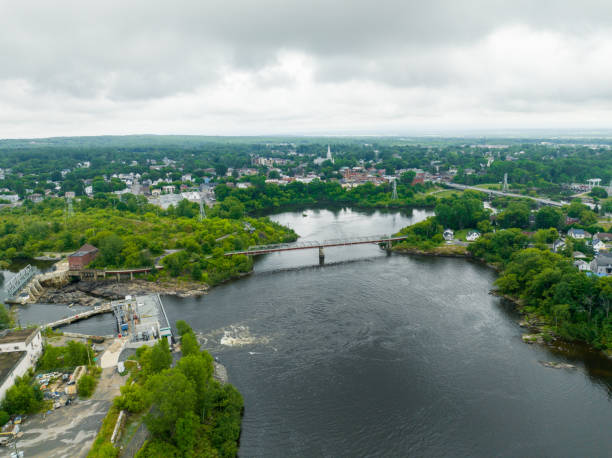 istock Summer, aerial view, Buckingham ,Quebec, Canada 1413699125