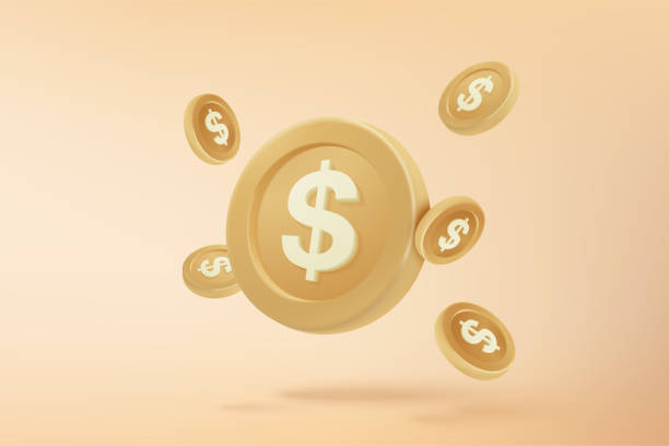 istock 3D money coin saving on pastel yellow background. bundles cash and floating coins exchange with finance business concept, earning investment. 3d money icon vector rendering illustration 1413701551