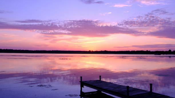 istock Vibrant Sunset Waterford Wisconsin 1413703893