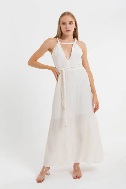 istock Fashion lady on white background. 1413710463