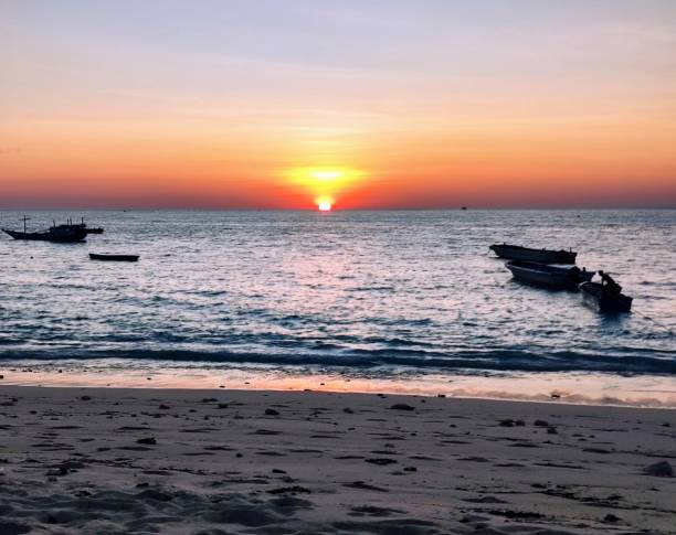 istock The view on the beach at sunset 1413713481