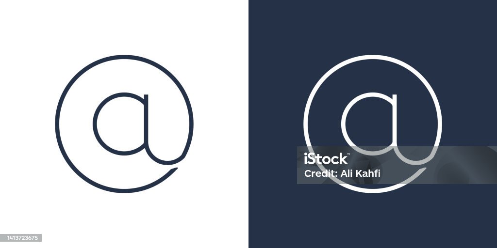 At Sign Stock Illustration - Download Image Now - 'at' Symbol, Vector
