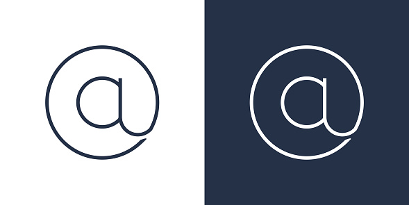 At Sign Example At Sign Stock Illustration - Download Image Now - 'at' Symbol, Vector ...