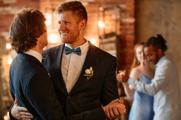 istock Same Sex Couple Dancing in Wedding 1413738230