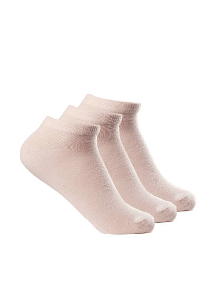 istock Short beige socks on a white insulated background 1413740681