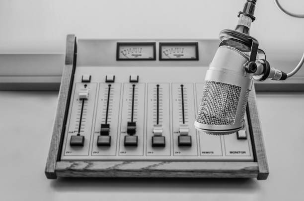 istock Professional microphone and sound mixer 1413744196