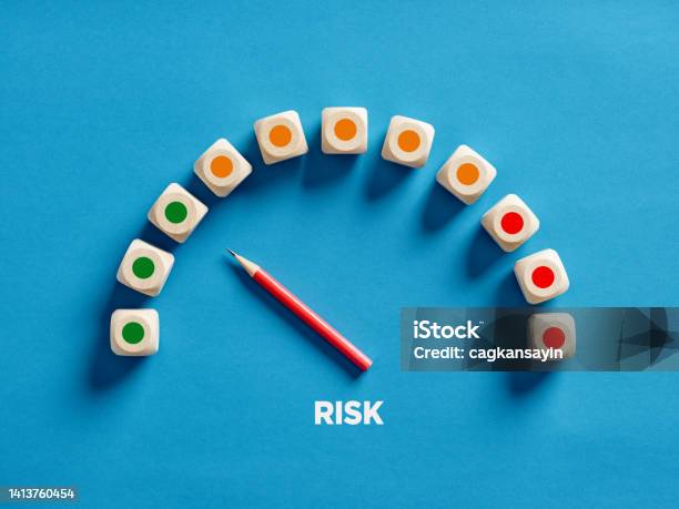 Symbol For Stable Risk Risk Level Meter Indicating Low Level Of Risk Stable And Secure Risk ...