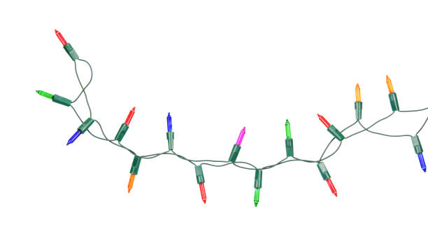 istock Christmas lights string isolated on white background with clipping path 1413766540