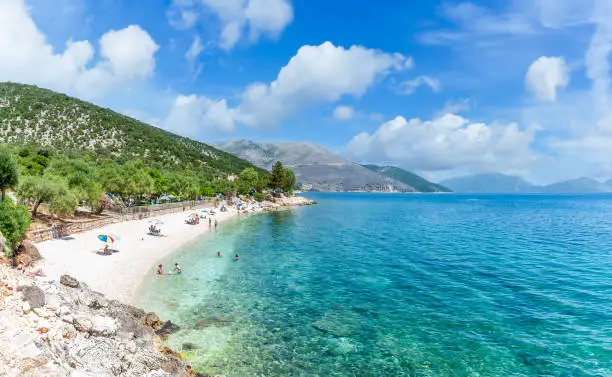 Photo of Landscape with Agia Paraskevi beach on Kefalonia,  Greece