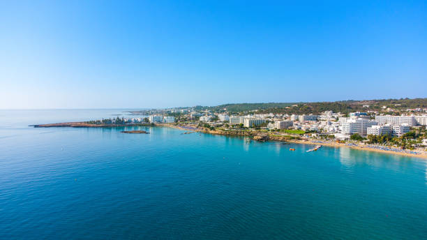 istock Aerial Sunrise beach, Protaras, Cyprus 1413771046