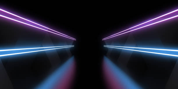 istock 3D abstract background with neon lights. neon tunnel  .space construction . .3d illustration 1413771580