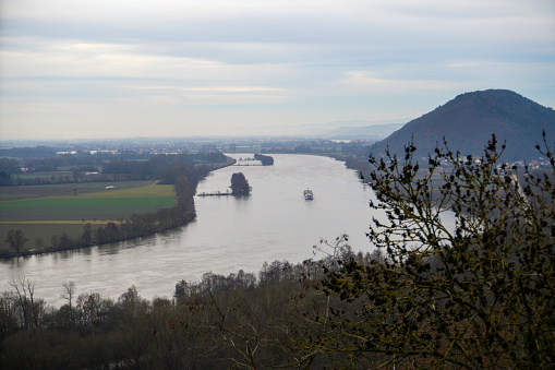 The Danube river in Bavaria near Regensburg