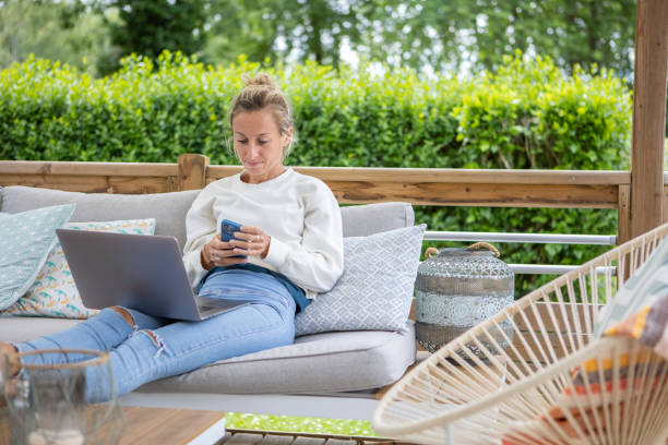 istock Woman working from home 1413777013