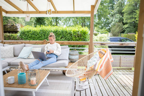 istock Woman working from home 1413777162