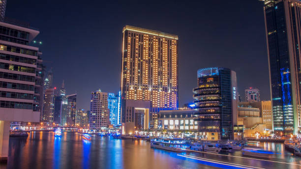 istock Dubai Marina at night, United Arab Emirates 1413777325
