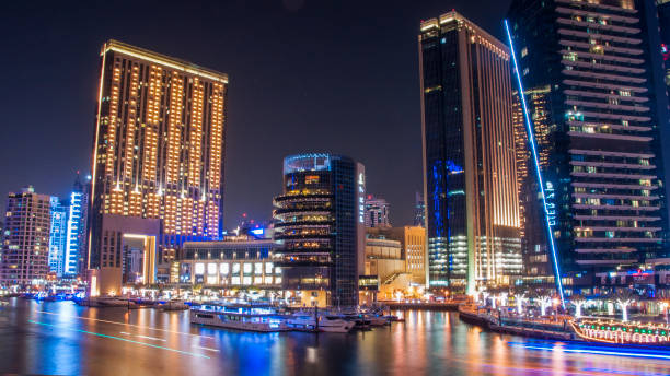 istock Dubai Marina at night, United Arab Emirates 1413777329