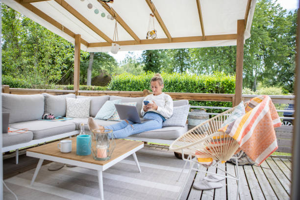 istock Woman working from home 1413777374