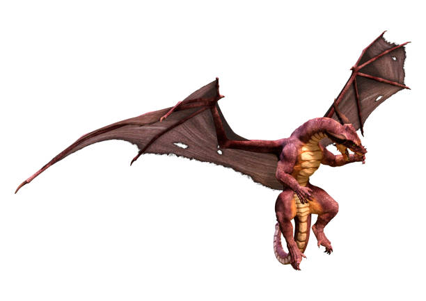 istock 3D Rendering Fairy Tale Dragon on White 1413779665