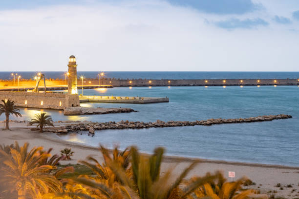 istock Rethymnon Lighthouse in Rethymnon Town in Crete, Greece 1413781618