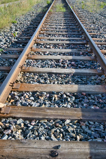 istock old railroad with wooden baulks 1413782504