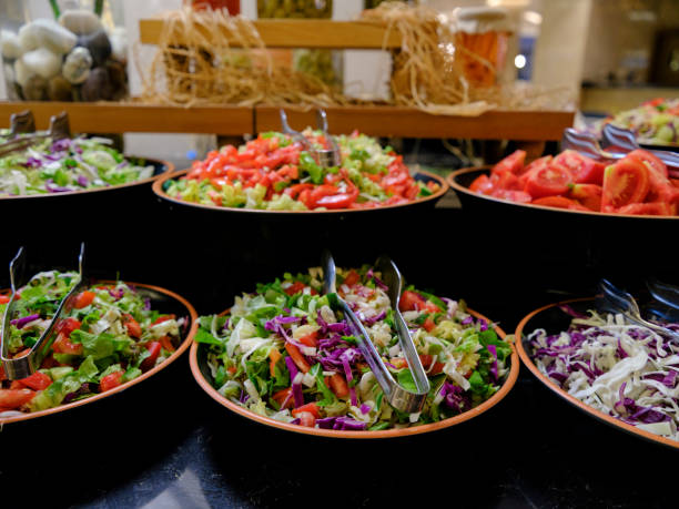 istock delicious salads at the hotel buffet 1413786522