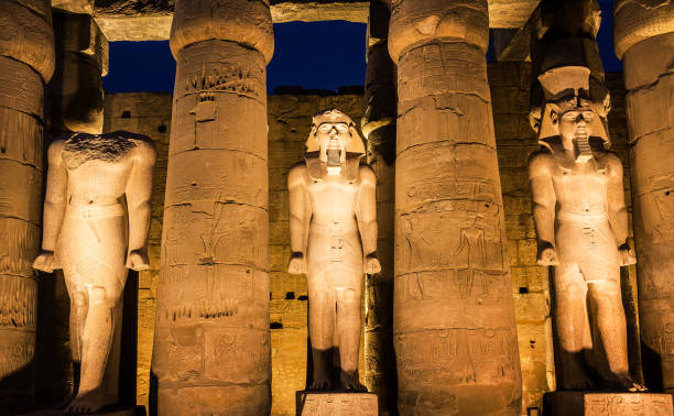 istock Luxor temple at night 1413790354